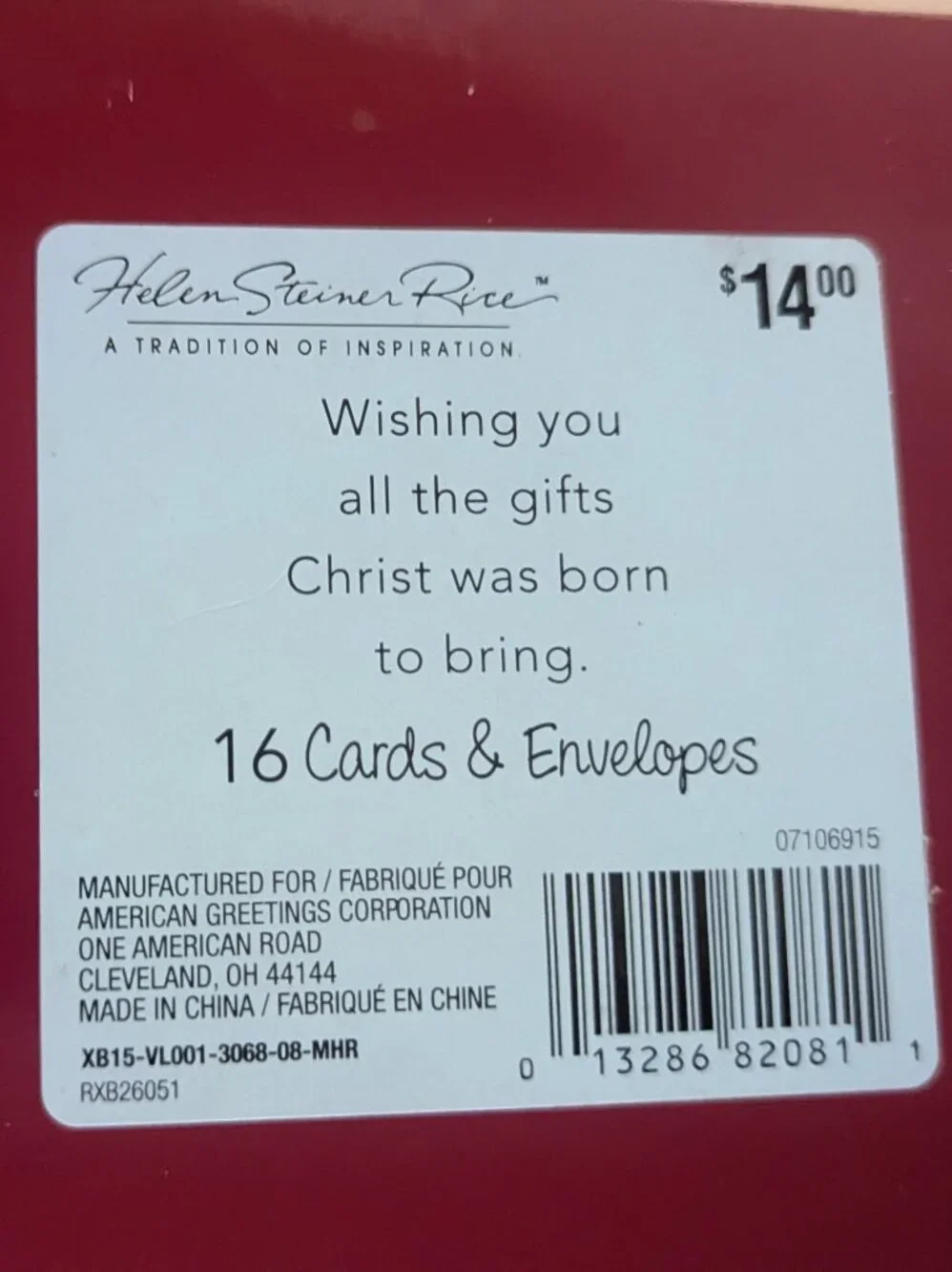 NWT 16 Poinsettias American Greetings Christmas Cards Sealed Religious Holiday